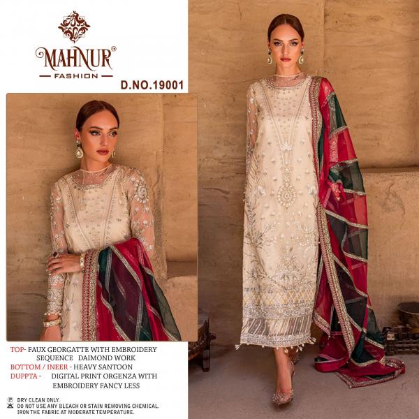 Mahnur Vol 19 Fancy Designer Pakistani Suit Collection